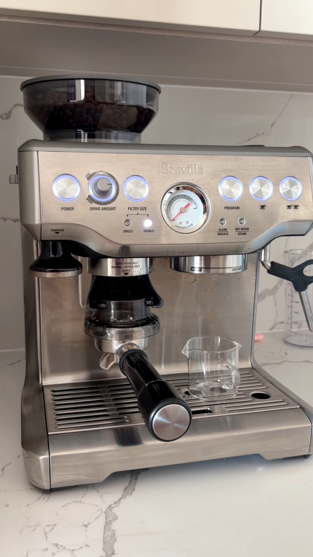 The best espresso machine is on sale for under $550 on Amazon Prime! It is the best splurge worthy gift. I use it every morning to make my coffee 🤎☕️ #asmr

#LTKgrwm #LTKmorningroutine #LTKHome