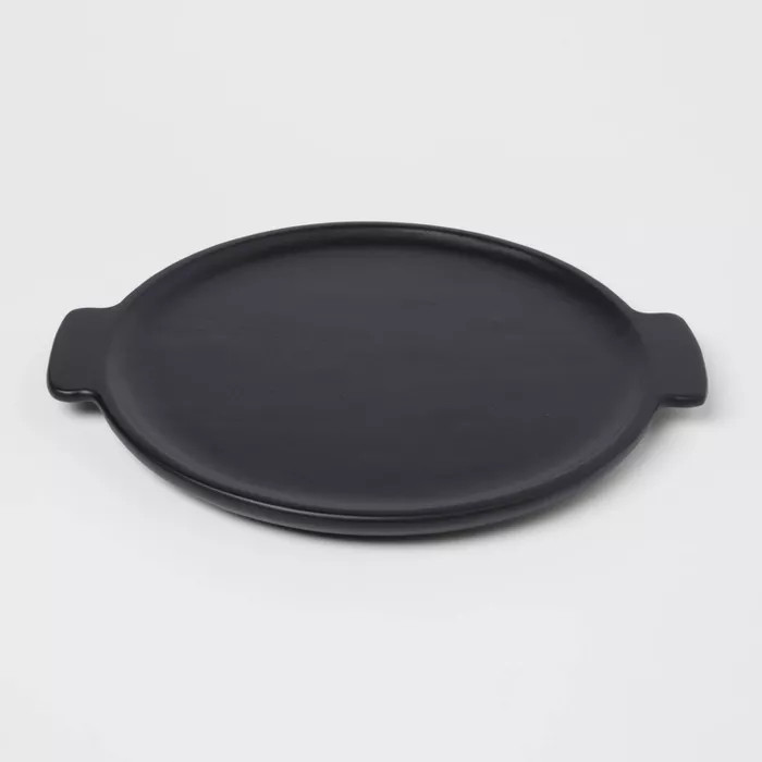 15" x 13" Acacia Modern Serving Tray Black - Threshold™ | Target