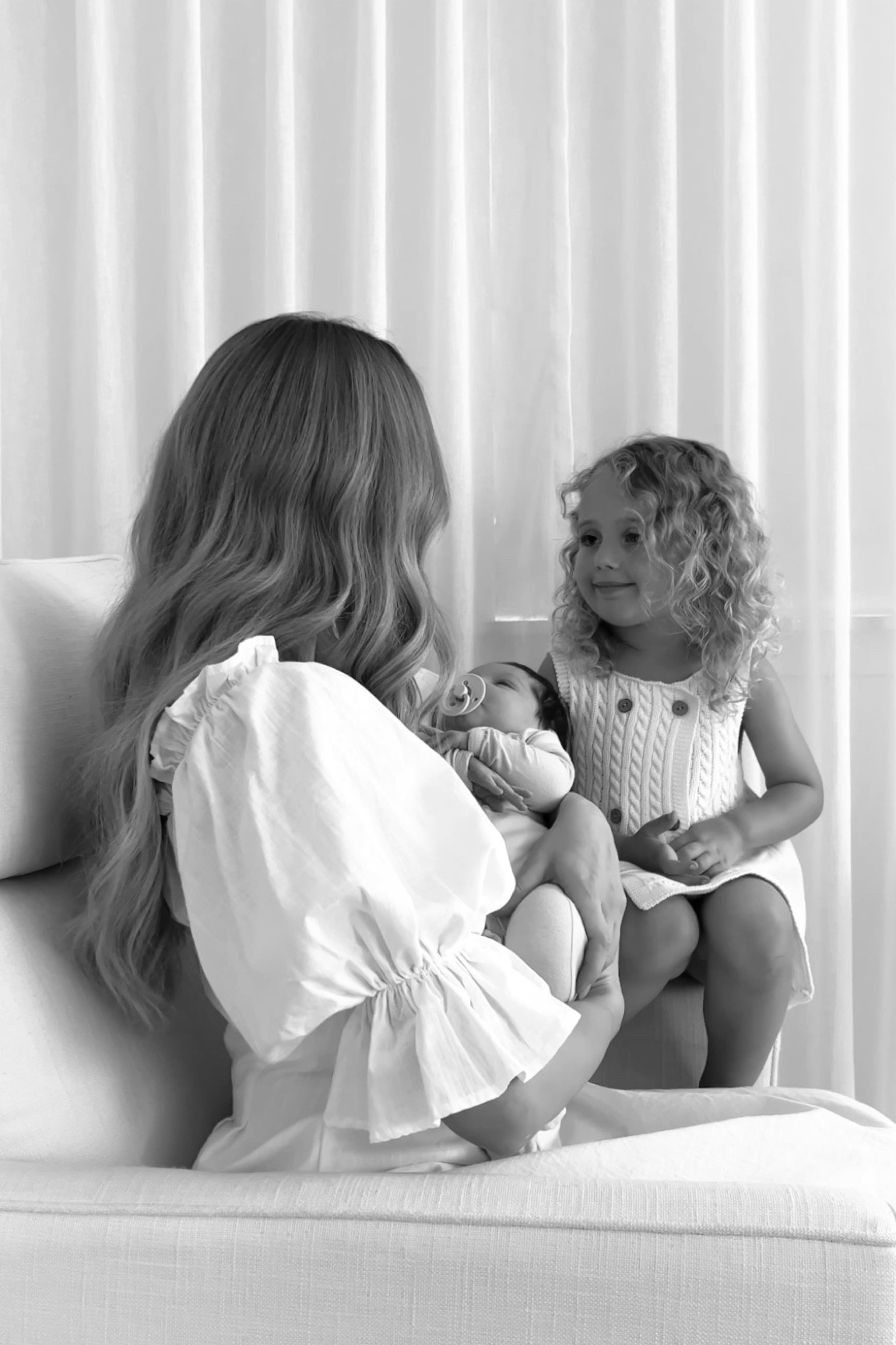 Puff sleeve midi dress white 

#LTKfamily #LTKFind #LTKU