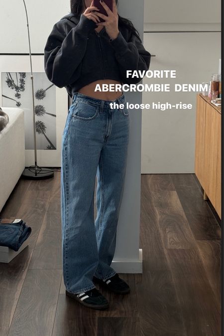 FAVORITE ABERCROMBIE DENIM the loose high rise Abercrombie's semi annual denim sale 25% off all denim + 15% off almost everything AND you can use code: DENIMAF at checkout for an
ADDITIONAL 15% off! 

#LTKMostLoved #LTKSpringSale #LTKGiftGuide