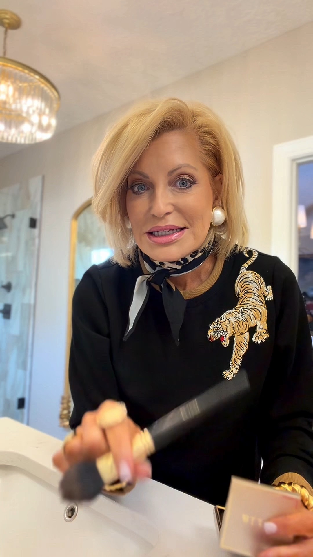 I’m using the shade Bronze
I’m wearing a small in my top (so soft) & a 4 in my jeans. (They have great stretch)

#LTKdayinmylife #LTKstorytime #LTKBeauty