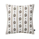 My Texas House 18" x 18" Brown Floral Stripe Decorative Pillow Cover | Walmart (US)
