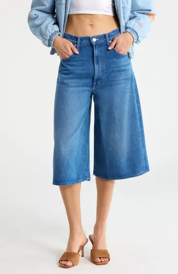 MOTHER The Whole Lot Zip Wide Leg Shorts in Breaking New Ground at Nordstrom Rack, Size 23 | Nordstrom Rack