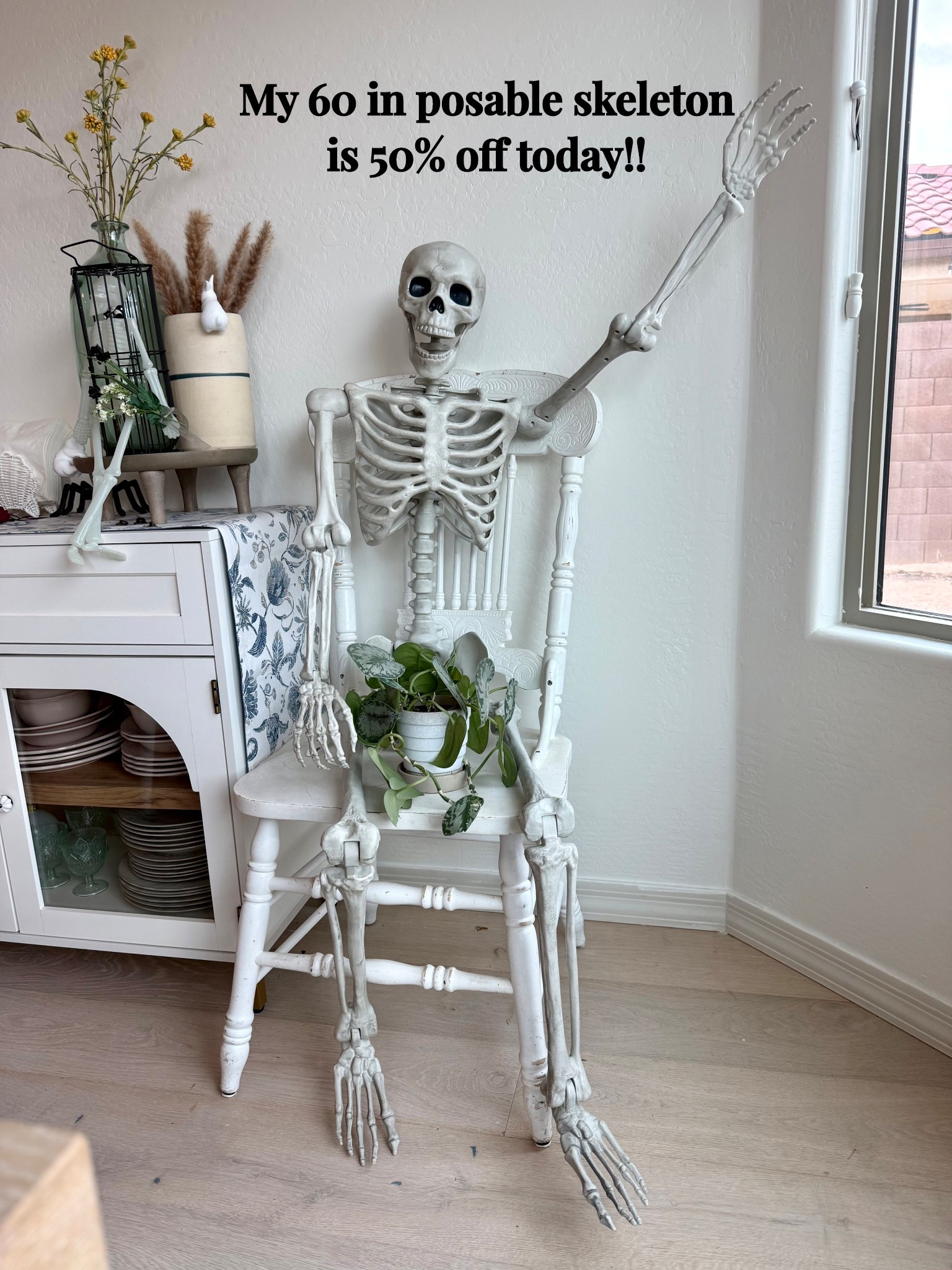 I just got my posable 60 inch skeleton for 50% off at Target today!! Such great quality 

Halloween decor 
Spooky decor
Halloween 


#LTKHome #LTKSaleAlert #LTKSeasonal