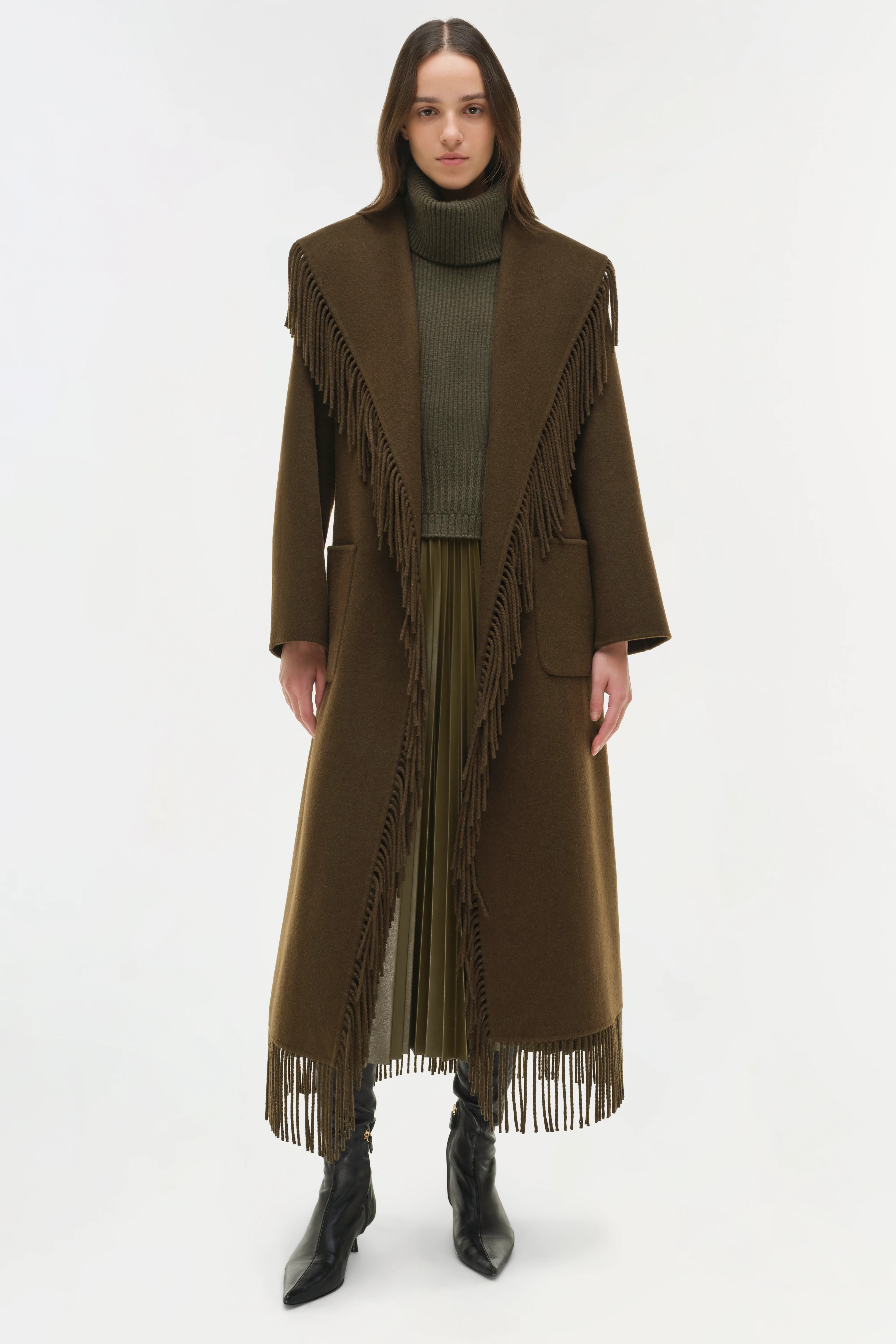 Carrie Fringe Coat | Simkhai
