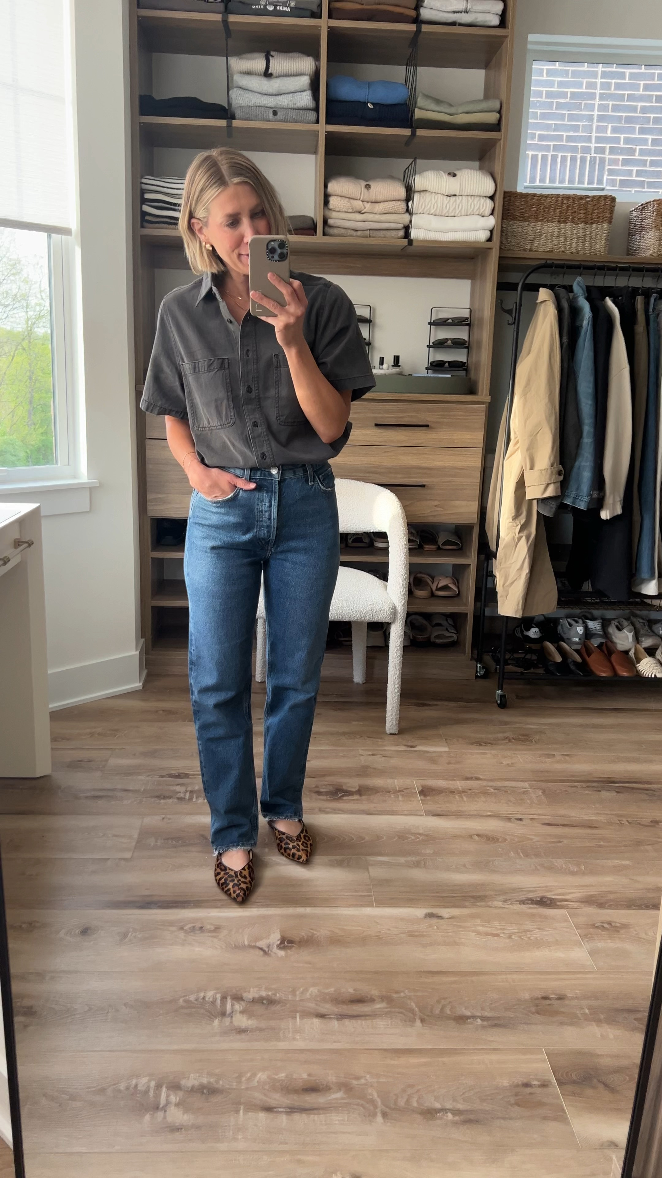 Wearing medium denim shirt, 25 jeans, flats tts

#LTKfindsunder100 #LTKstyletip #LTKfindsunder50