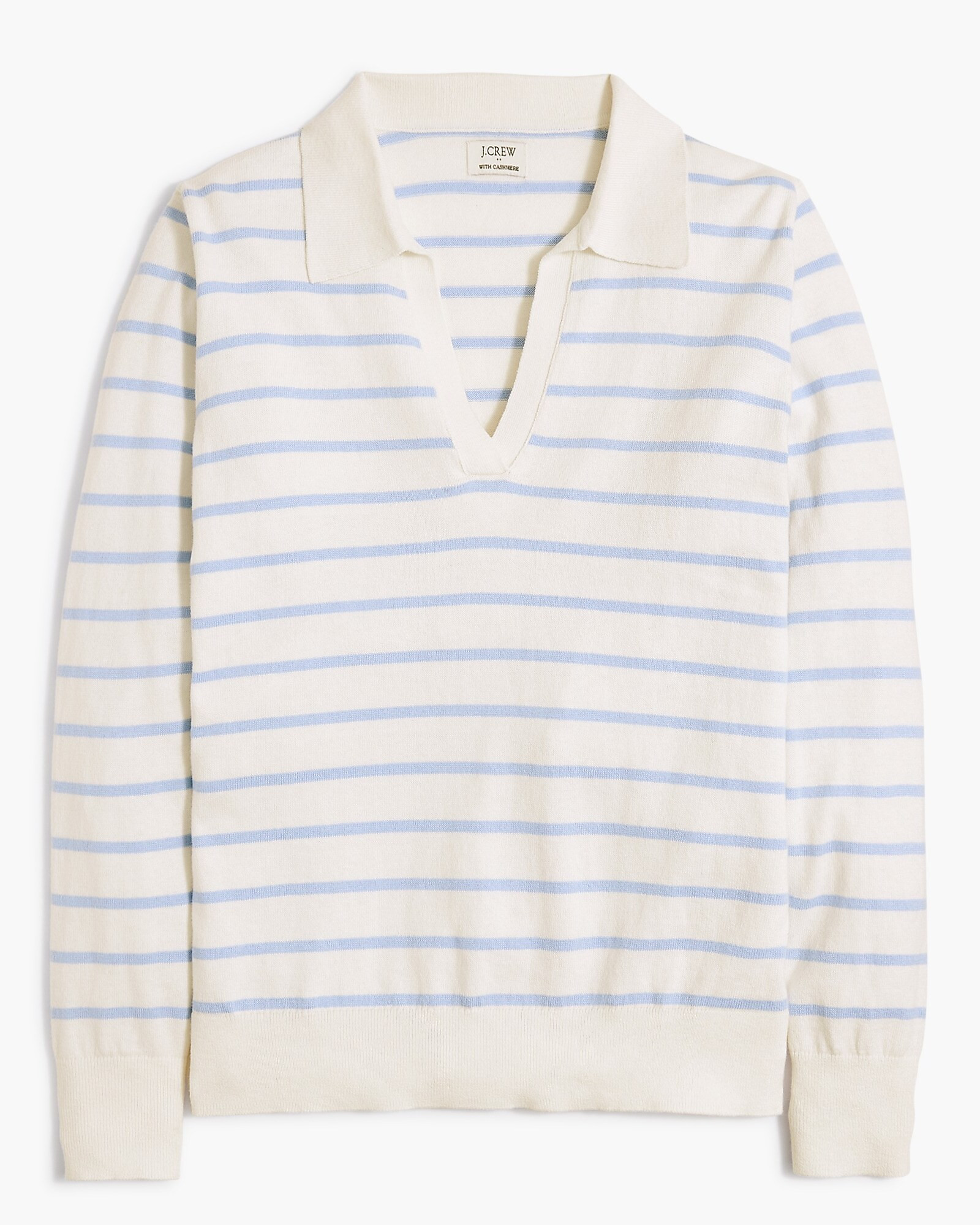 Striped cotton-blend polo | J.Crew Factory