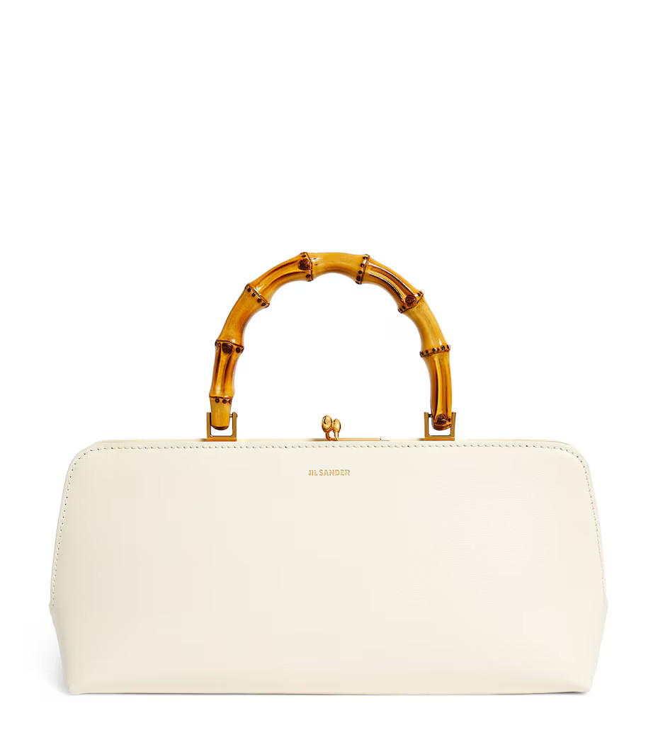 Small Leather Goji Top-Handle Bag | Harrods