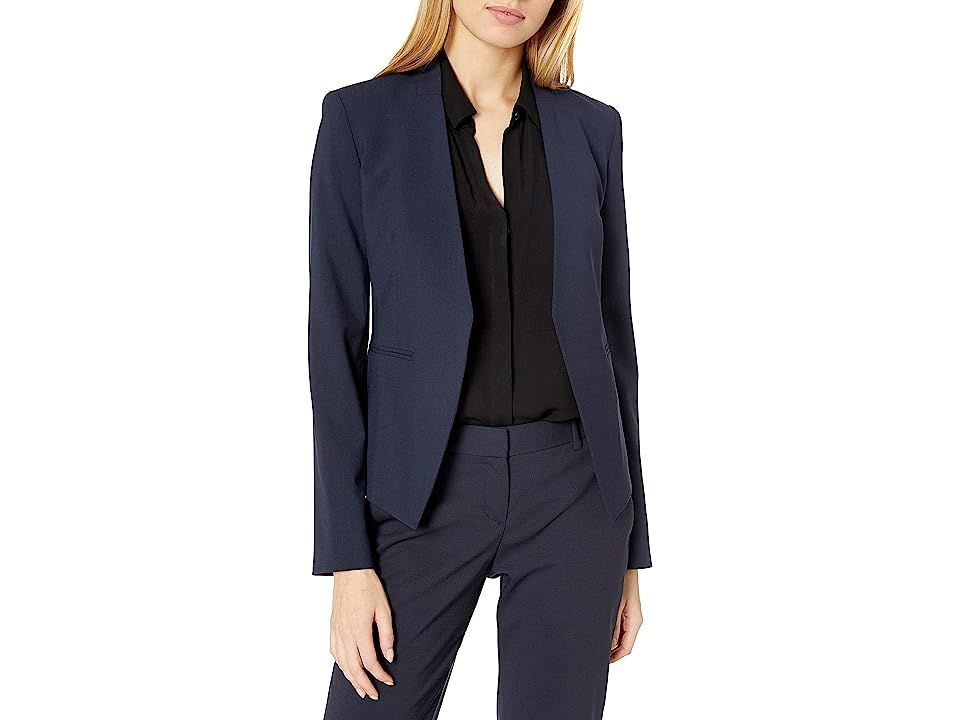 Theory Women's Lanai Edition 4 Jacket (Deep Navy) Women's Suits Sets | Zappos