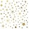 Star Wall Stickers Girls Room Wall Decals (116pcs) Sparkle Wall Sticker Stick and Peel Stars Stic... | Amazon (US)