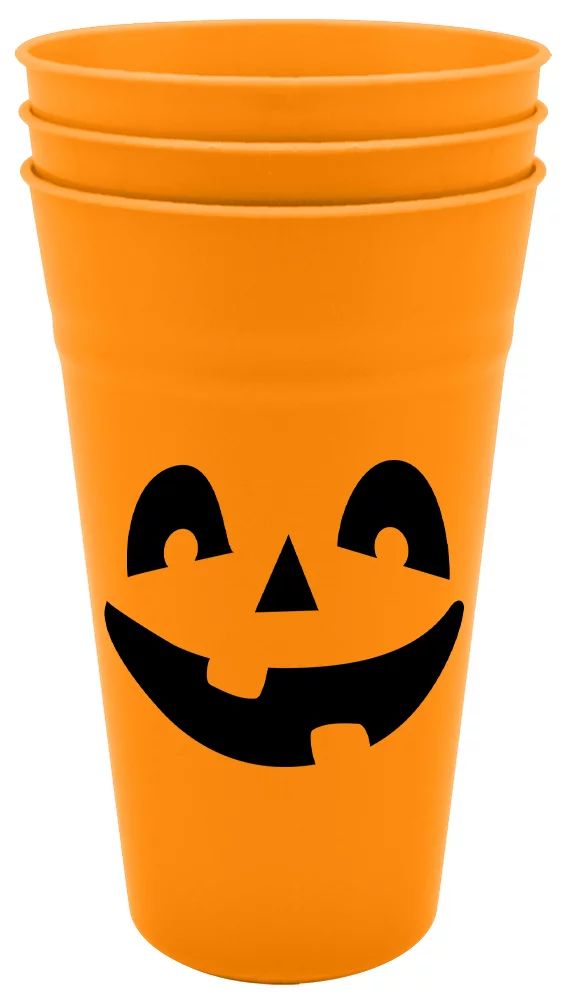 Way To Celebrate Halloween 23 oz orange tumbler Way To Celebrate Halloween Plastic Orange Tumbler... | Walmart (US)