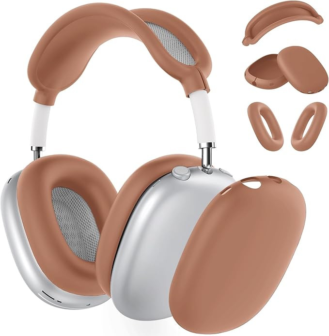 Silicone Case Cover for AirPods Max Headphones, Ear Pad Case Cover/Ear Cups Cover/Headband Cover ... | Amazon (US)