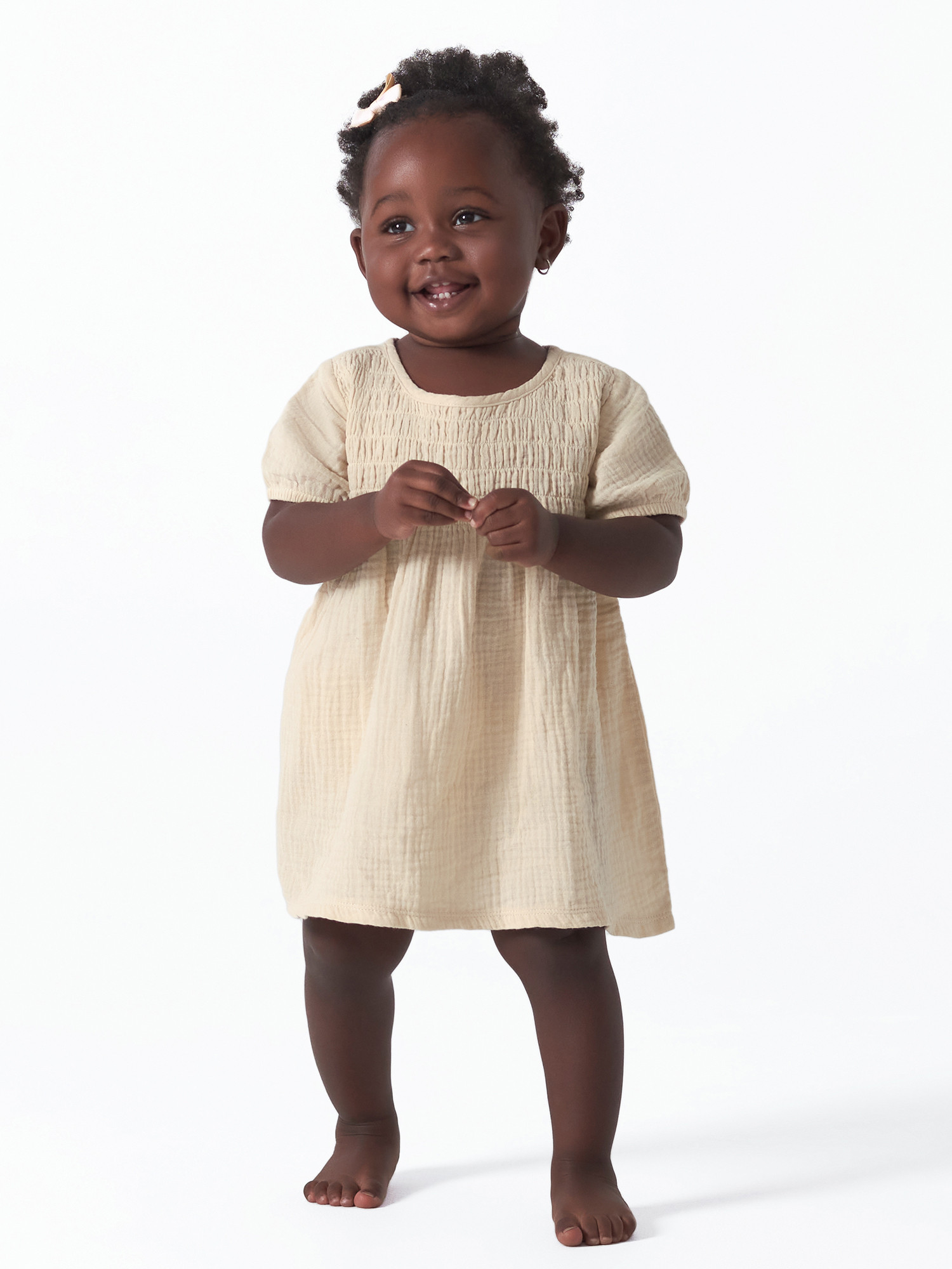 Modern Moments by Gerber Baby Girl Gauze Dress with Diaper Cover, 2-Piece, Sizes 0/3M -24M | Walmart (US)