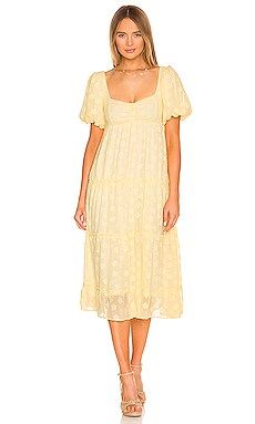 Show Me Your Mumu Odette Midi Dress in Yellow Daisy from Revolve.com | Revolve Clothing (Global)