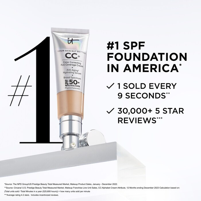 CC+ Cream Full Coverage Color Correcting Foundation with SPF 50+ | Sephora (US)