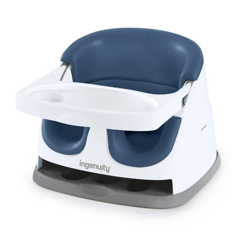 Ingenuity Baby Base 2-in-1 Booster Feeding High Chair and Floor Seat with Self-Storing Tray for I... | Walmart (US)