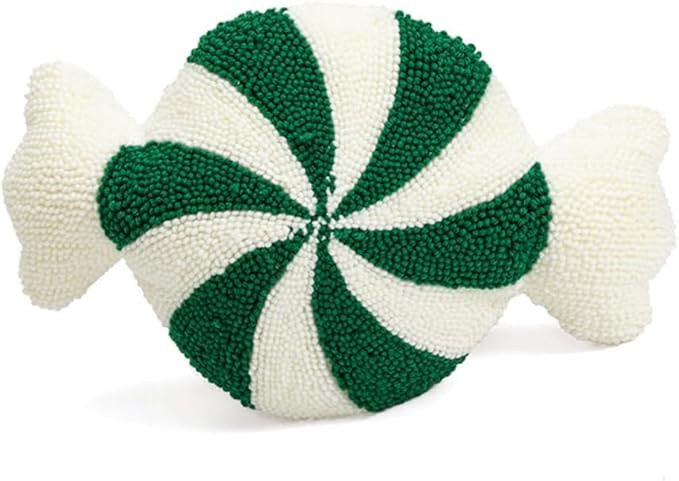 Christmas Throw Pillows Candy Cane Pillow Xmas Fluffy Spiral Lollipop Plush Pillows Xmas Pillows ... | Amazon (US)