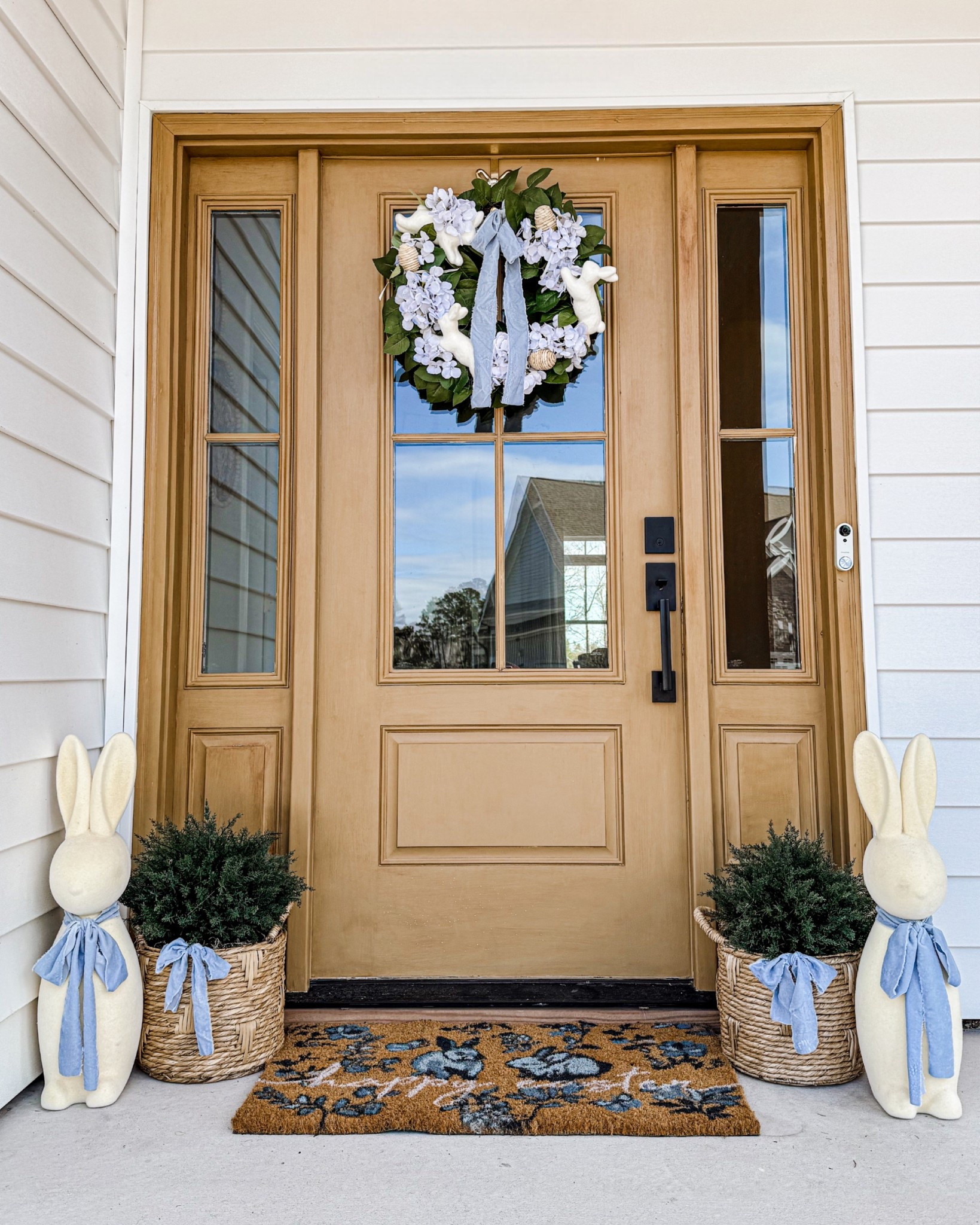 Coastal Easter Front Porch Styling🩵 coastal style, coastal decor, porch decor, porch styling, front porch decor, Easter porch, Easter decor, Easter home, spring decor, spring styling, spring porch, spring refresh, spring decor, spring home, coastal grandmother 

#LTKStyleTip #LTKFindsUnder50 #LTKHome