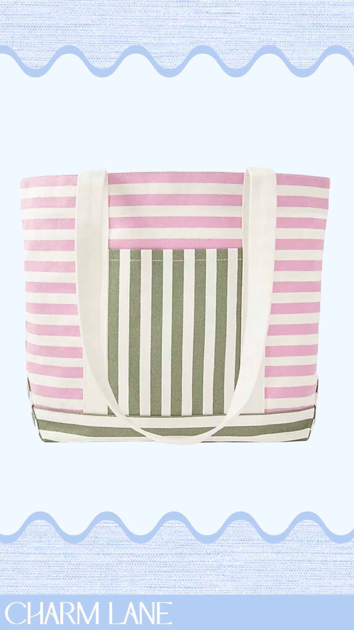 Stripe tote bag - Little Liffner - … curated on LTK