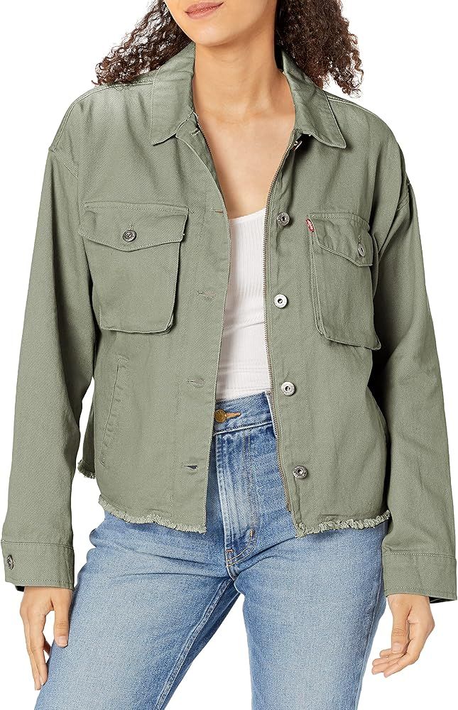 Levi’s Cotton Twill Cropped Raw Hen Utility Jacket | Amazon (US)