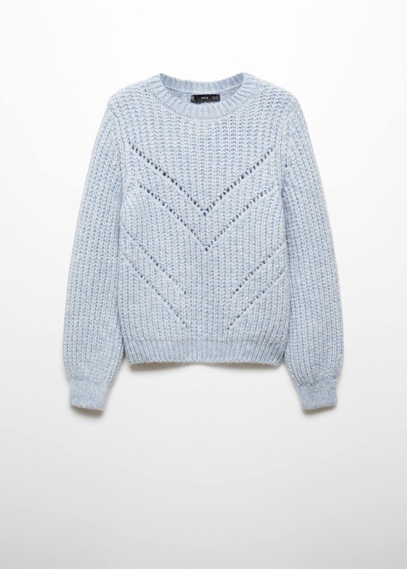 Open work-detail sweater -  Women | Mango United Kingdom | MANGO (UK)