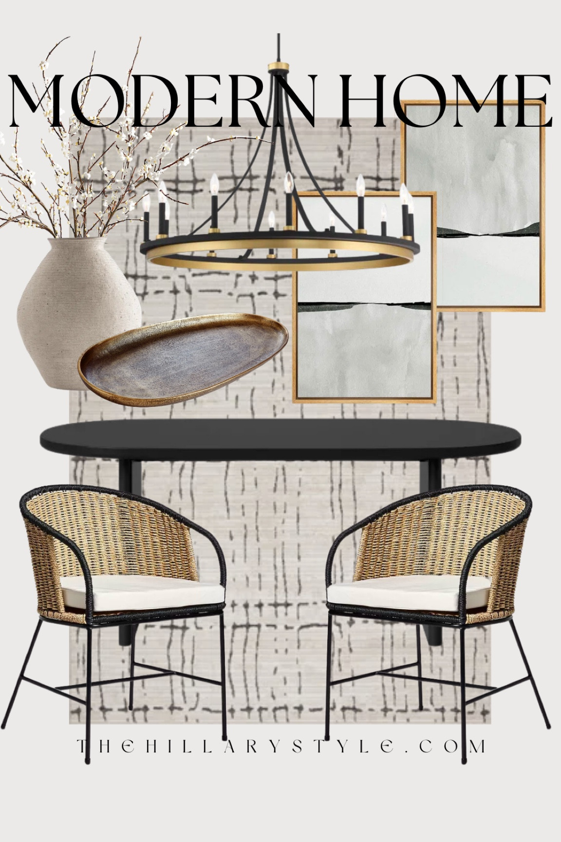 Catlett Oval Modern Wood Dining … curated on LTK