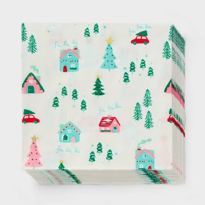 30ct Christmas Winter Village Lunch Napkins - Spritz™ | Target