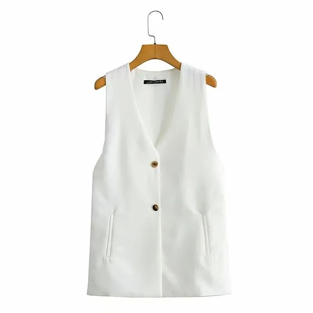 Omelia - Sleeveless Single-Breasted Vest | YesStyle | YesStyle Global