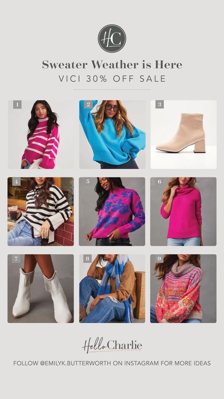 VICI Collection SALE is my love language. I own sooooo many sweaters from this brand and I’m never disappointed. Here are my faves I own and/or are in my cart right now. Use code SHOPVICI30 for 30% off. 

#LTKHoliday #LTKsalealert #LTKHolidaySale