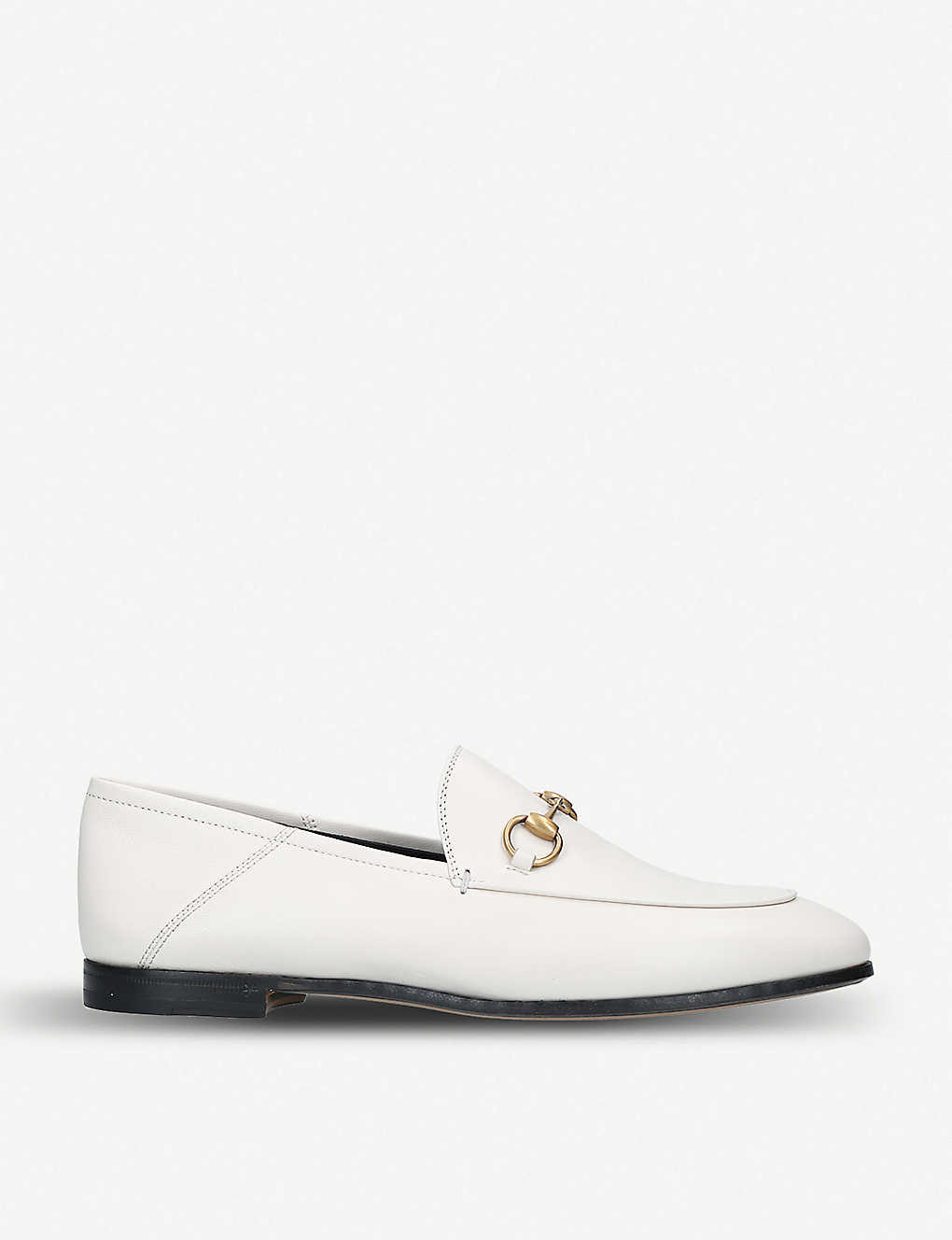 GUCCI Brixton collapsible leather loafers | Selfridges