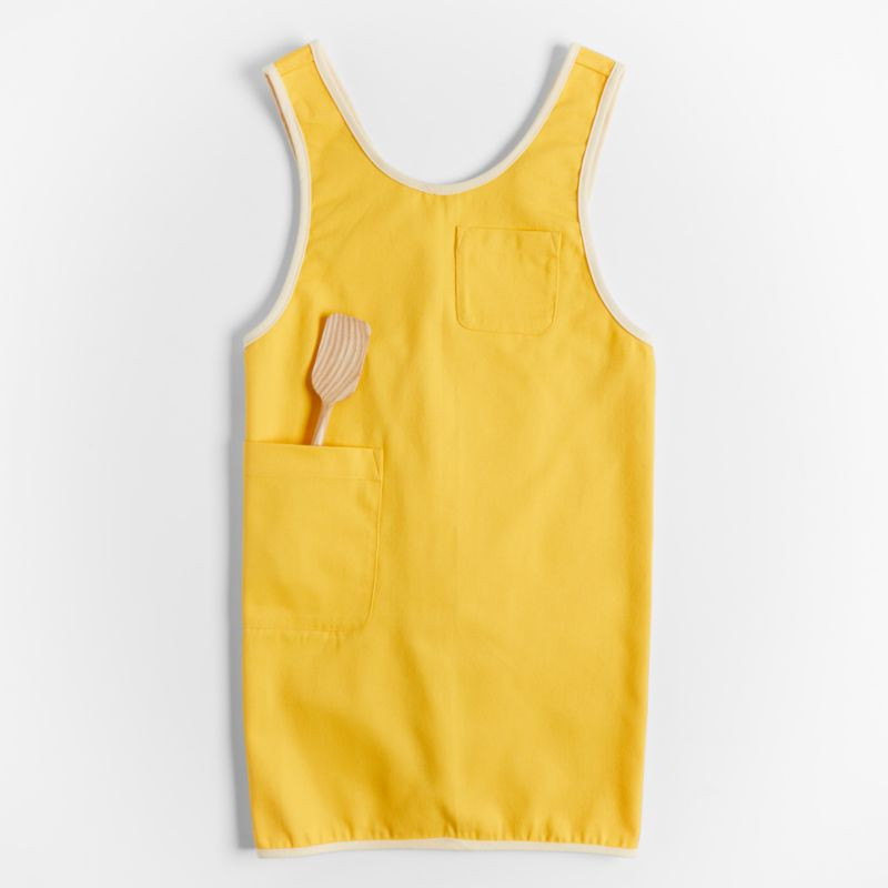 Egg Yolk Yellow Apron by Molly Baz | Crate & Barrel | Crate & Barrel