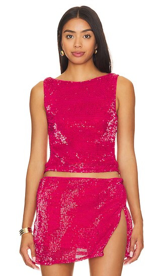 Selma Top in Magenta Pink | Revolve Clothing (Global)