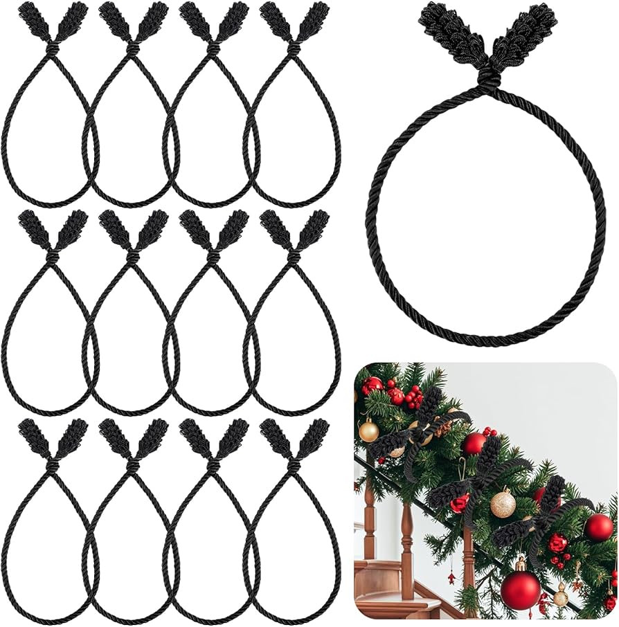 12pcs 20 Inches Christmas Garland Ties, Reusable and Flexible Xmas Garlands Wreath Twist Tie for ... | Amazon (US)