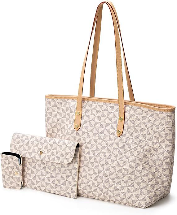 Women's Shoulder Bags Satchel Handbags Fashion Checkered Wallet Tote Bag Shoulder Bag Top Handle ... | Amazon (US)