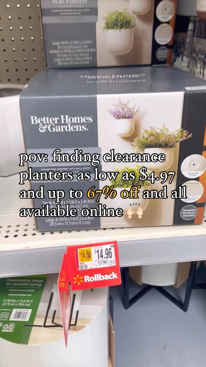 Outdoor planters on clearance!!! Walmart home finds 

#LTKGiftGuide #LTKSeasonal #LTKHome