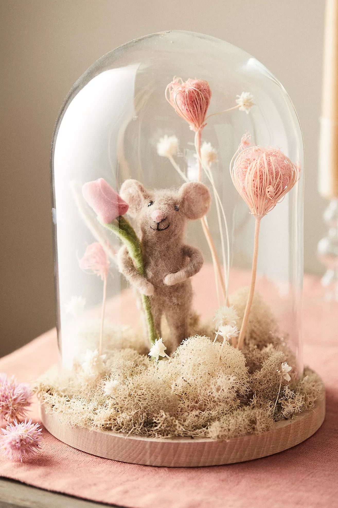 Sweet Rose Felted Mouse | Anthropologie (US)