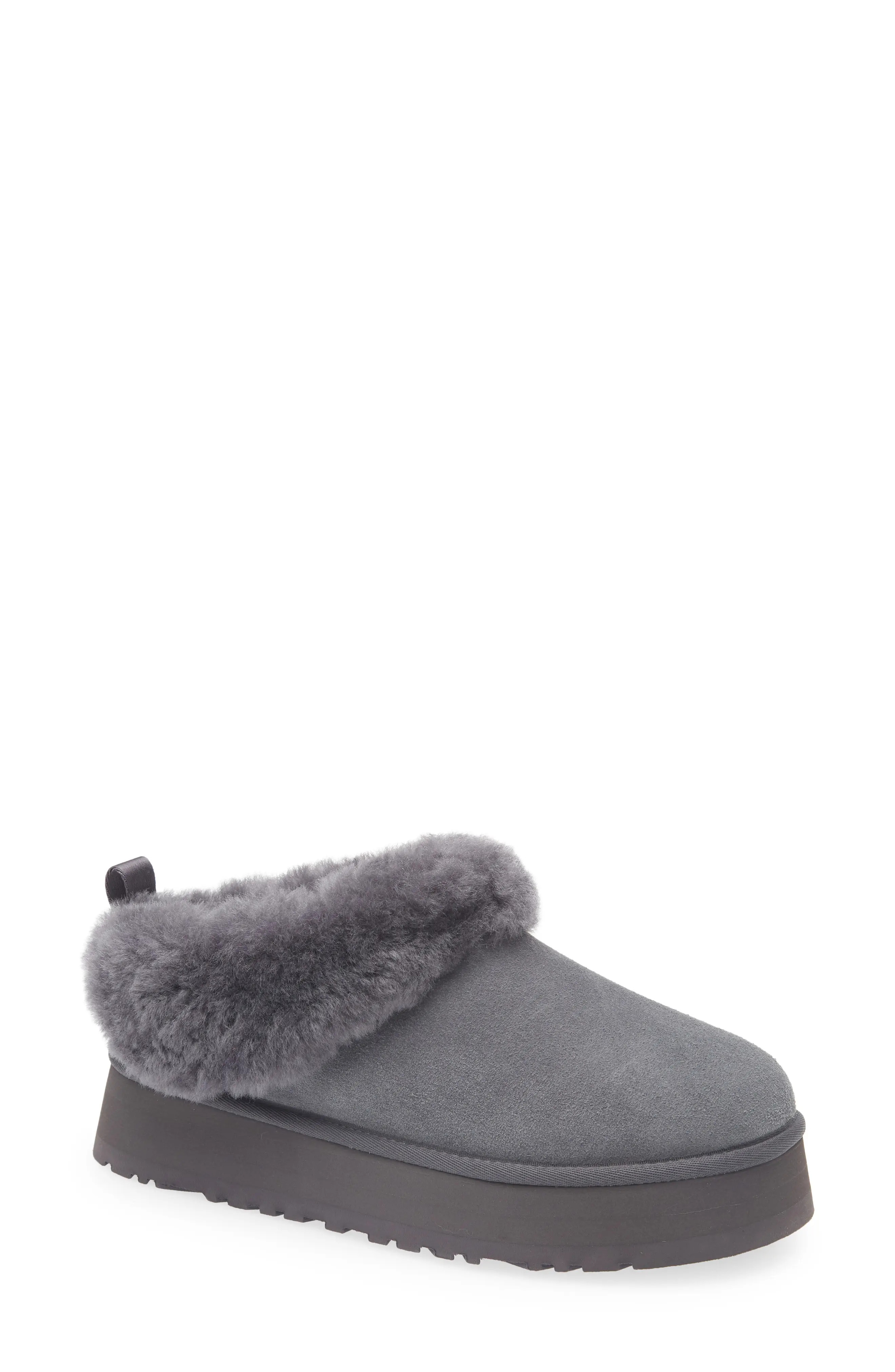 UGG® Tazzelle Genuine Shearling Collar Slipper in Pink Dawn at Nordstrom Rack, Size 6 | Nordstrom Rack