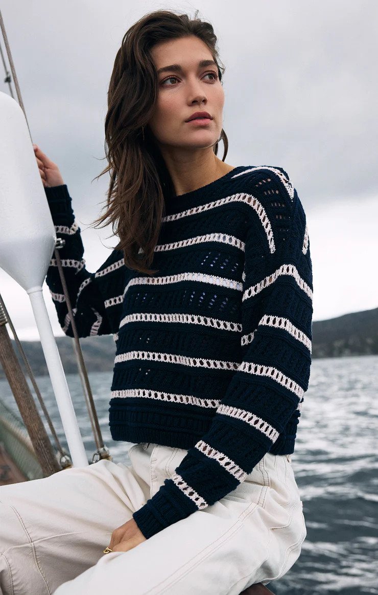 Estero Stripe Cropped Sweater | Z Supply
