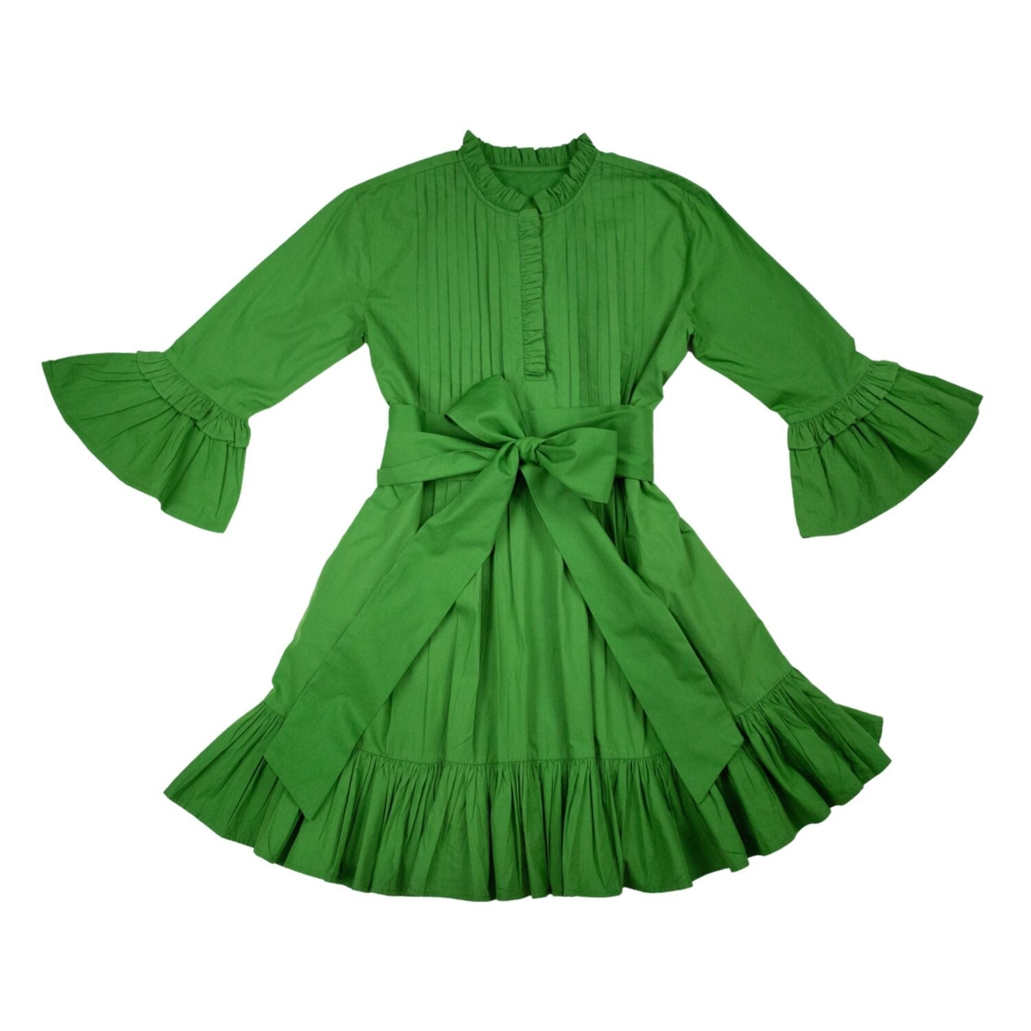 Esther Dress in kelly green cotton — Elizabeth Wilson | Elizabeth Wilson Designs