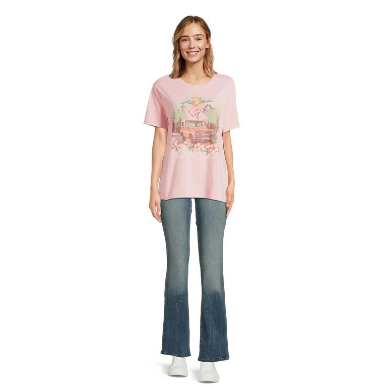 Time And Tru Women's Ford Bronco Graphic Tee with Short Sleeves, Sizes S-XXXL - Walmart.com | Walmart (US)