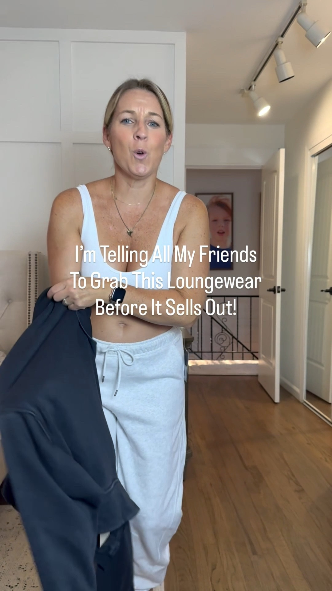 Mediums in all sweats. The coziestttttt pieces!!!! Large in the green and brown long sleeve tops and gray cardigan. Small in the pink cardigan. Large in the blue sweater. Mediums in everything else. Jeans are tts 29  Grab them QUICK!!! 

#LTKMidsize #LTKFindsUnder50 #LTKOver40