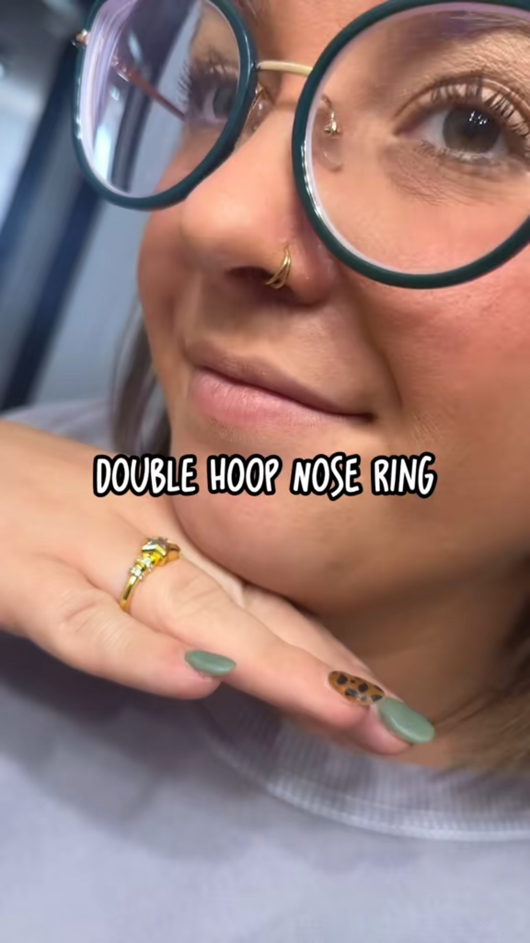 Subtle sparkle, bold detail ✨ Loving this double hoop nose ring from @ouferbodyjewelry — the perfect mix of edgy and elegant! 💛 #OuferJewelry #DoubleHoopNoseRing #BodyJewelryStyle #NoseRingGoals #JewelryObsessed 

#LTKStyleTip #LTKBeauty #LTKSaleAlert