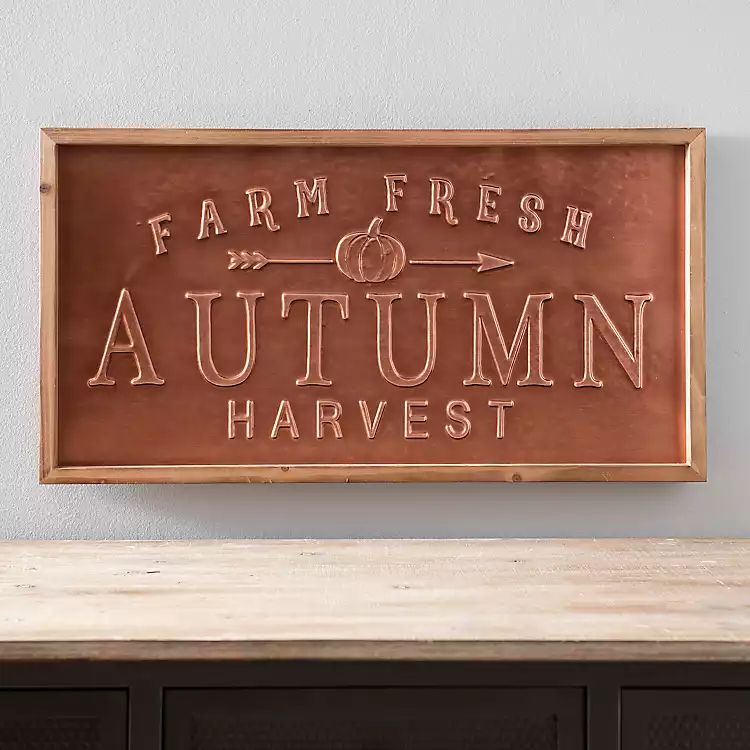 Autumn Harvest Metal Wall Plaque | Kirkland's Home