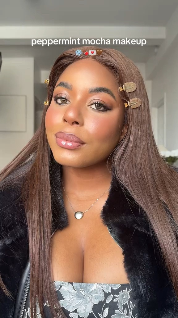 Peppermint mocha makeup for the winter! Love this warm, bronze winter makeup routine to help warm up the features. Using covergirl primer (my drugstore makeup favorite), Anastasia brow freeze, elf cosmetics contour, makeup by Mario concealer, Gucci concealer, Armani blush, Huda setting powder, urban decay eyeshadow, Fenty beauty lip liner. Linking everything I used below! … For more links to the love knot slouchy bag, statement belts, apres ski outfit, cape coat, winter capsule wardrobe, alo softsculpt, valentines day outfit, hooded scarves, vacation outfits beach, date night outfits, follow me on LTK! ✨


#LTKgrwm #LTKmorningroutine #LTKBeauty