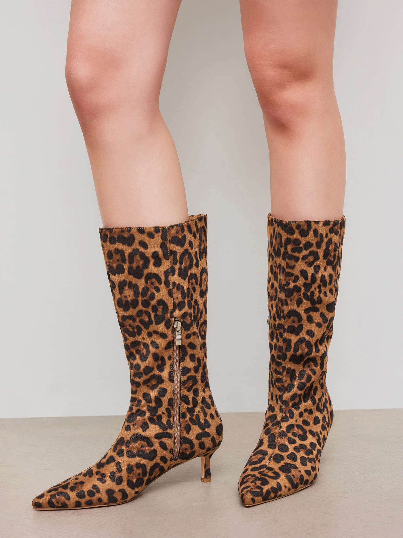 VELVET POINTED TOE STILETTO ANKLE BOOTS | Cider