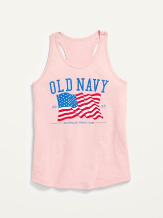 Logo-Graphic Racerback Tank for Girls | Old Navy (US)