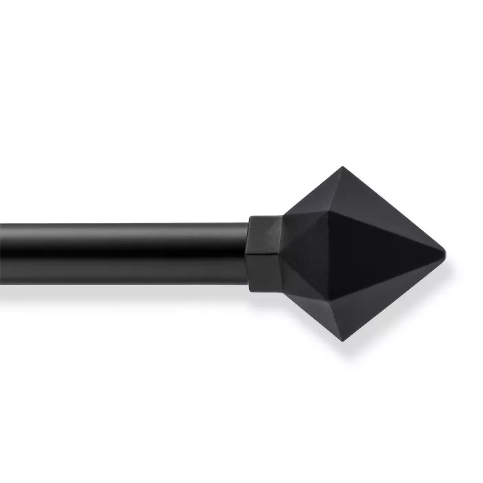 28"- 48" Cafe Rod Faceted Pyramid Black - Room Essentials™ | Target