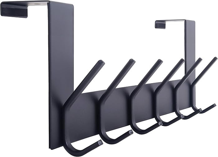 WEBI Over The Door Hooks Door Hanger,Over The Door Towel Rack with 6 Hooks for Hanging,Door Coat ... | Amazon (US)