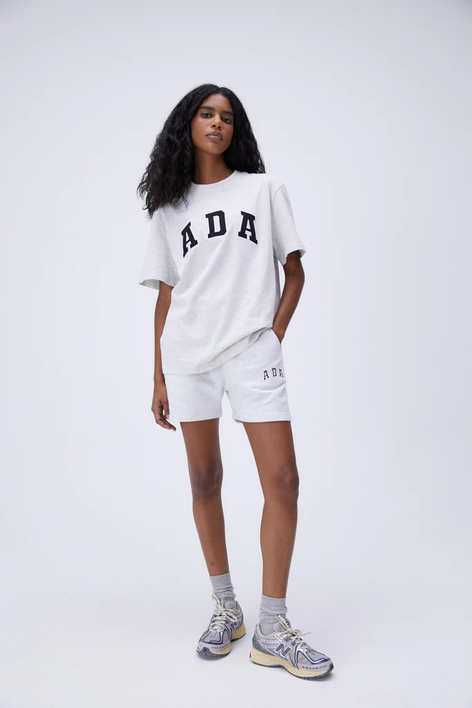 ADA Sweat Shorts - Light Grey Melange | Adanola UK