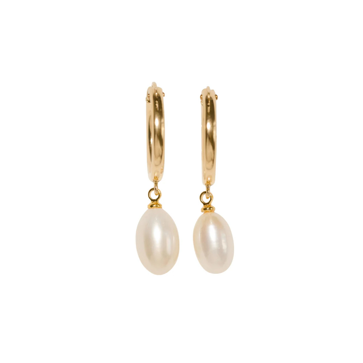 Johnny Pearl Hoops | Erin Fader Jewelry Design